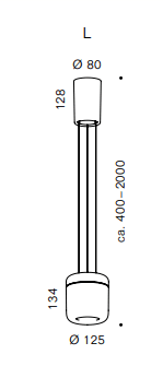 Serien - CAVITY L 20W LED hanglamp wit - KOOT