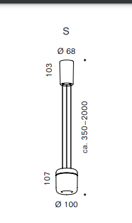 Serien - CAVITY S 12W LED hanglamp aluminium - KOOT