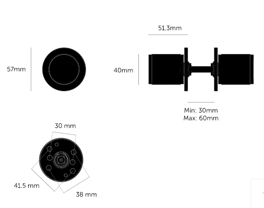 Buster and Punch - DOOR KNOB / lineair - KOOT