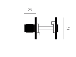 Buster and Punch - Thumbturn Lock / kruis 27mm - KOOT