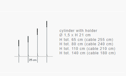 Catellani & Smith - Syphasera opaline glazen cilinder Vloerlamp - KOOT