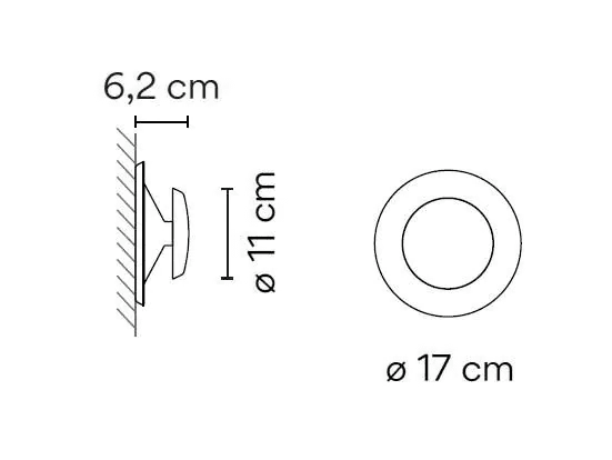 Vibia - Top ø17mm wandlamp - KOOT