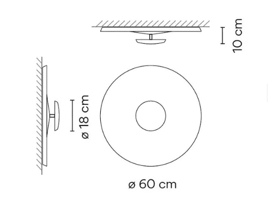 Vibia - Top ø60mm wandlamp - KOOT