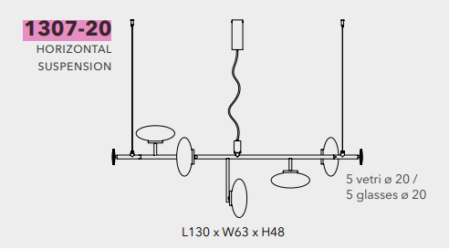 Penta - Mamì horizontal Hanglamp - KOOT