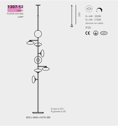 Penta - Mamì Groot Vloerlamp/plafondlamp - KOOT