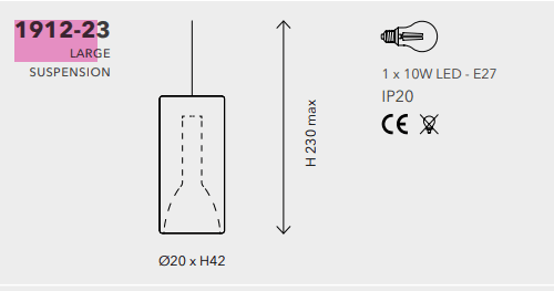 Penta - Lit Groot Hanglamp - KOOT