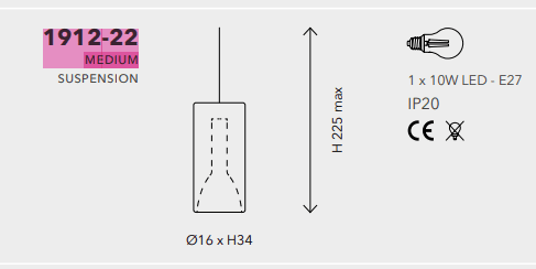 Penta - Lit Medium Hanglamp - KOOT