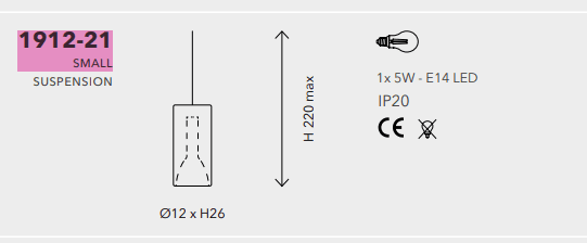 Penta - Lit klein Hanglamp - KOOT