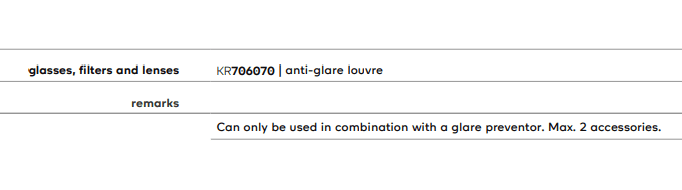 Kreon - Anti-glare louvre - KOOT