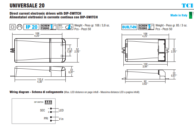 Kreon - LED driver, 700mA, ON/OFF, 20W - KOOT