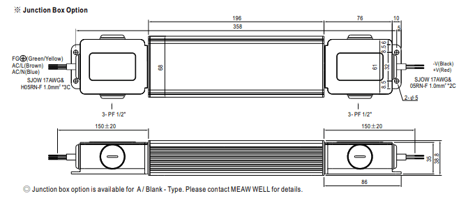 Kreon -  LED power supply 24VDC, 100W, IP67 - KOOT