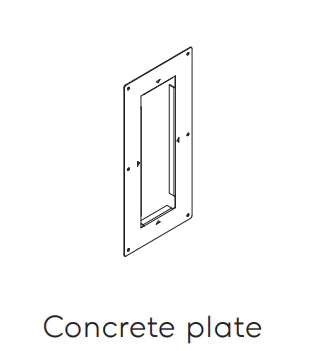 Kreon - Concrete plasterkit  for side in-line 40 x 100 - KOOT