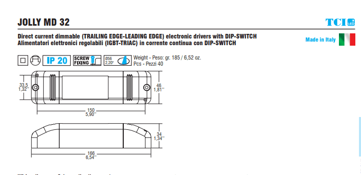 Kreon - LED driver, 500mA, phase dim, 24W - KOOT