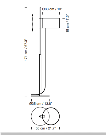 Santa Cole - TMD vloerlamp - KOOT