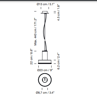 Santa Cole - Arne S Domus hanglamp - KOOT