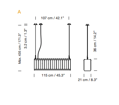 Santa Cole - Línea Estadio hanglamp - KOOT