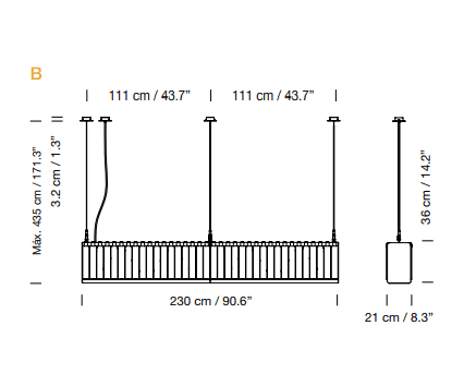 Santa Cole - Línea Estadio hanglamp - KOOT