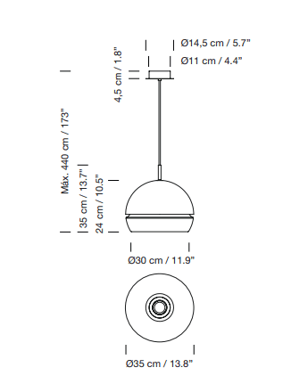 Santa Cole - Fontana hanglamp - KOOT