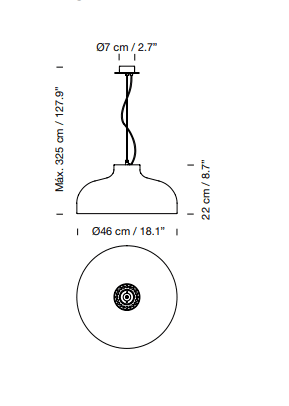 Santa Cole - M68 hanglamp - KOOT