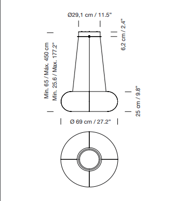 Santa Cole - Tekiò Circular P4 hanglamp - KOOT
