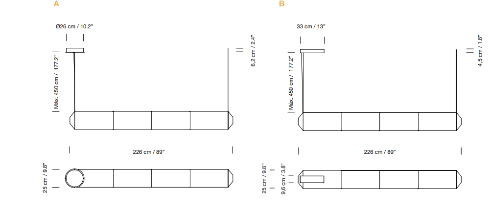 Santa Cole - Tekiò Horizontal P4 hanglamp - KOOT