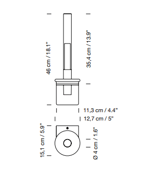 Santa Cole - Sylvestrina wandlamp - KOOT