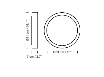 Santa Cole - Amigo plafondlamp/wandlamp - KOOT