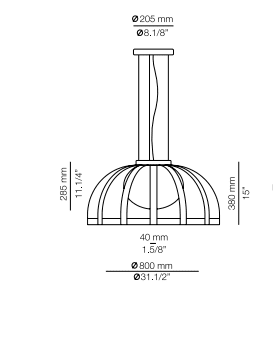 Estiluz - Bols hanglamp - KOOT