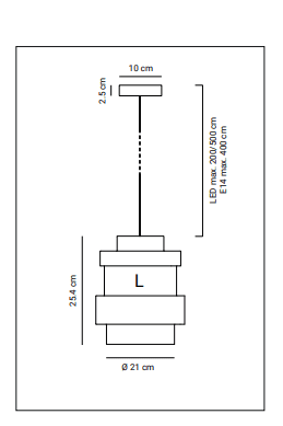 Hollands Licht - Axle LED L with 2m cable hanglamp - KOOT