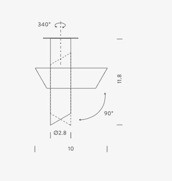 Nemo - Tubes Groot plafondlamp - KOOT