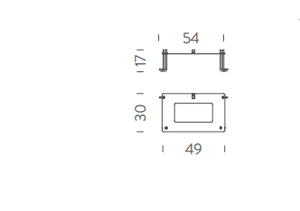 Nemo - vandal proof fixing plate for outdoor version accesoires - KOOT