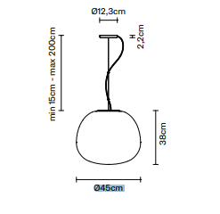 Fabbian - Lumi F07 Mochi Hanglamp - KOOT