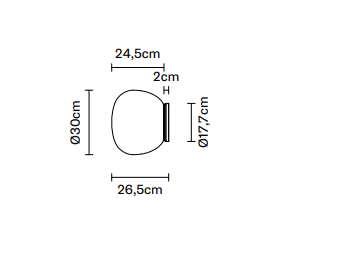 Fabbian - Lumi F07 Mochi Wandlamp - KOOT