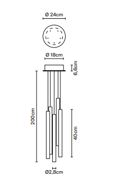Fabbian - Multispot Tooby C Hanglamp - KOOT