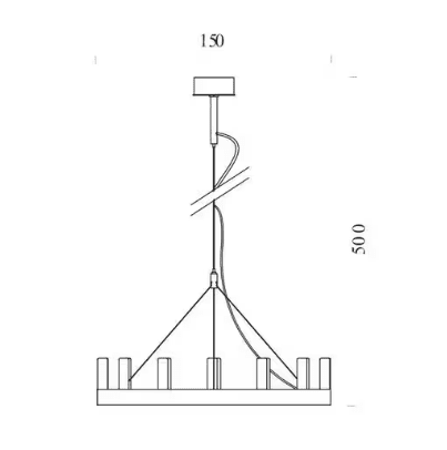 FontanaArte - Chandelier Medium Hanglamp - KOOT