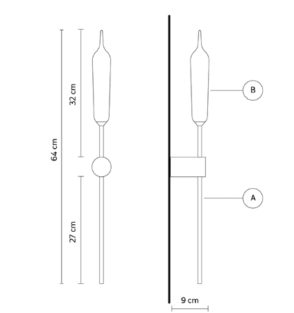Karman - Nilo wandlamp - KOOT