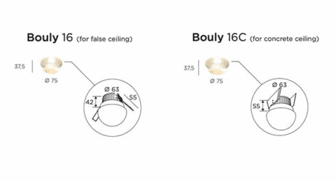 Trizo21 - Bouly 16 Plafondlamp - KOOT