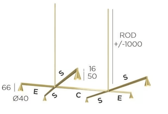 Trizo21 - Austere 1+ RF 100 Hanglamp - KOOT