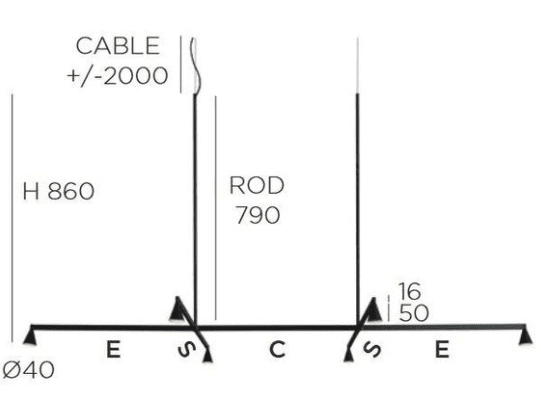 Trizo21 - Austere-Suspension 1+ RL 79 Hanglamp - KOOT