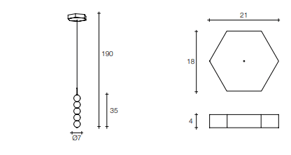 Terzani - Abacus wit Canopy Hanglamp - KOOT