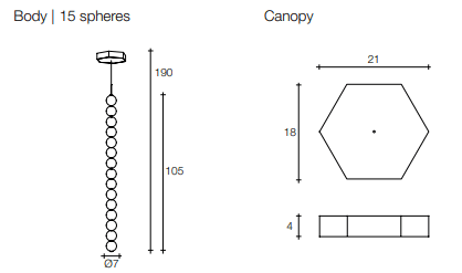 Terzani - Abacus wit Canopy Hanglamp - KOOT