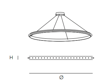 Quasar - Citadel single 120 led Hanglamp - KOOT