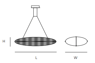Quasar - Fieltebek 120 led Hanglamp - KOOT