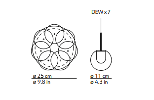 Kundalini - Dew 7 kroonluchter - KOOT