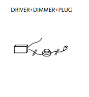 Kundalini - driver + dimmer +  plug accessoires - KOOT