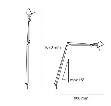 Artemide - Tolomeo Reading leeslamp vloerlamp - KOOT