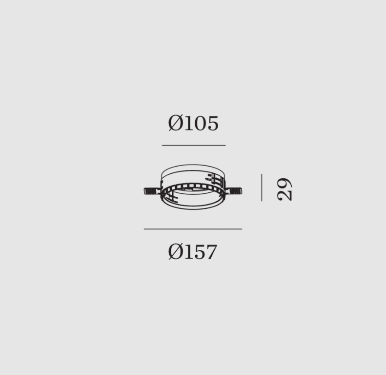 Wever & Ducre - DEEP ADJ TRIMLESS PLASTER KIT - KOOT