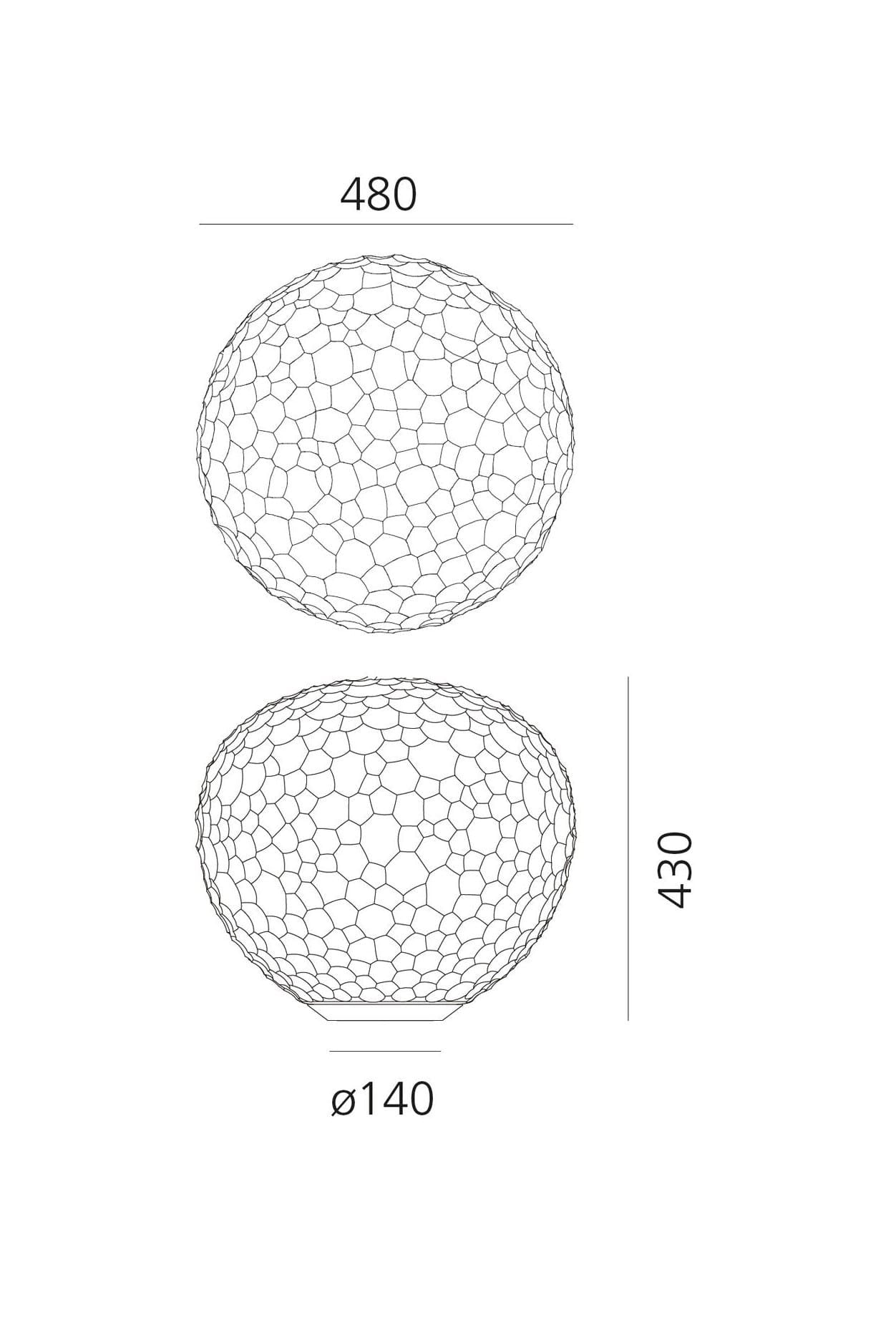 Artemide - Meteorite tafellamp Wit - KOOT