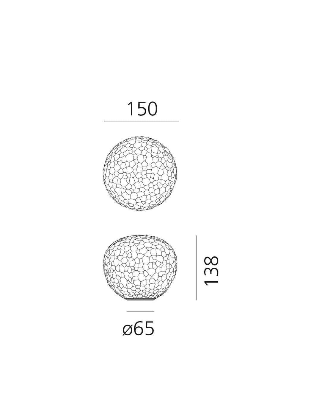 Artemide - Meteorite tafellamp Wit - KOOT