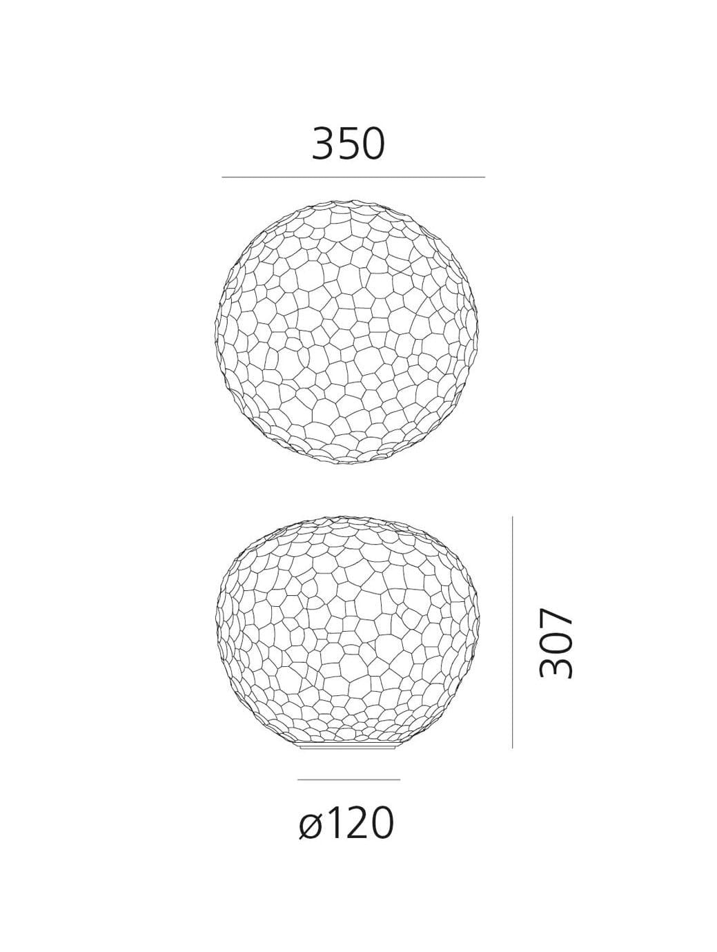Artemide - Meteorite tafellamp Wit - KOOT